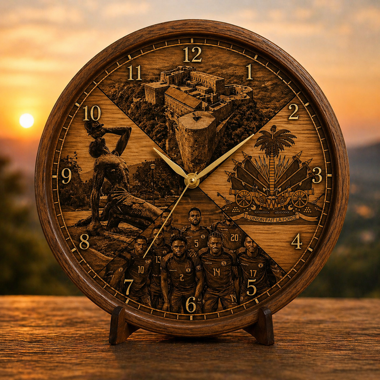 Special Haitian Heritage Clock